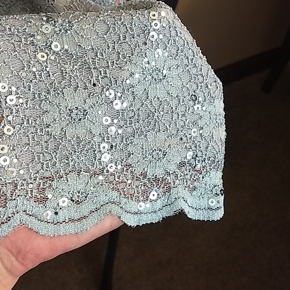 NWT Alex Evenings Dress Dove Gray‎ Silver - Gray Formal Dress - Picture 14 of 16